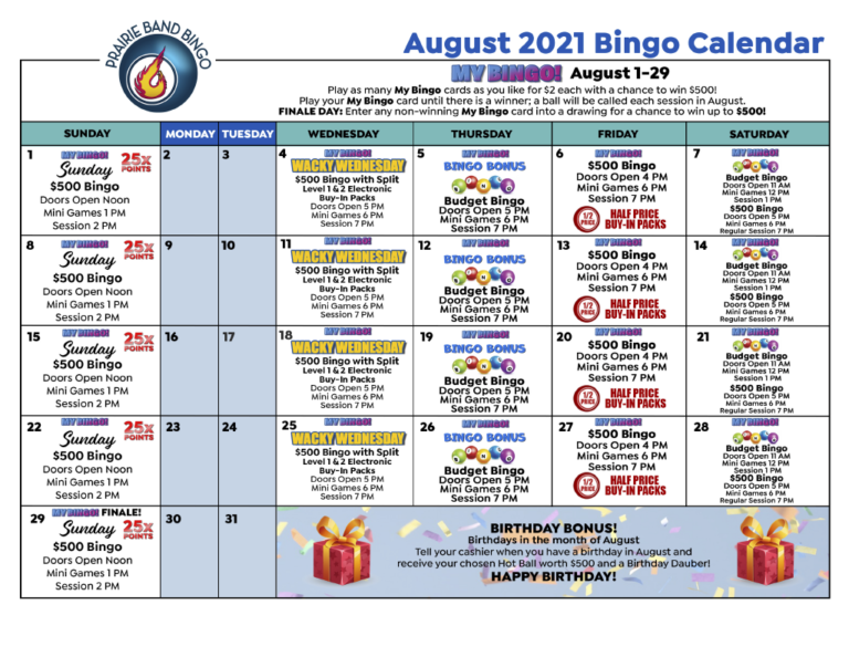 Prairie Band Casino Bingo Voted Best Bingo In the Area